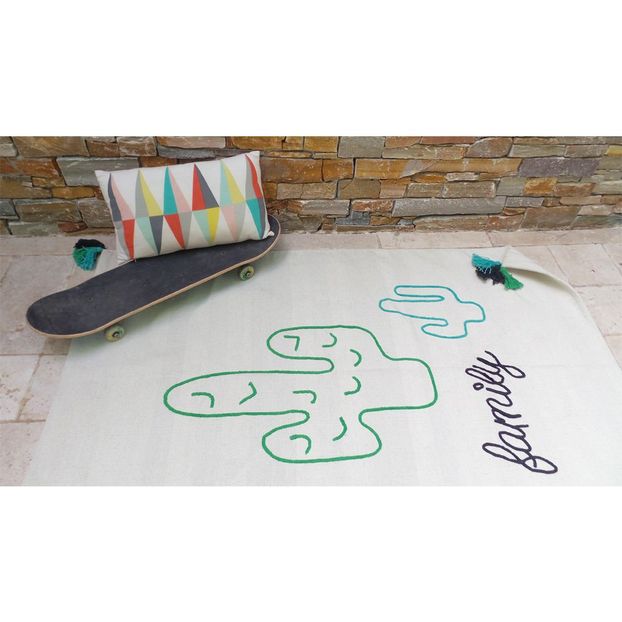 Teppich Family Spirit aus Baumwolle- Kaktus -product
