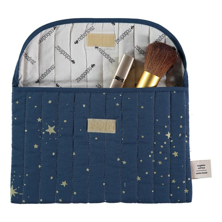 Pochette Bagatelle Stella in cotone organico | Blu notte- Immagine del prodotto n°1