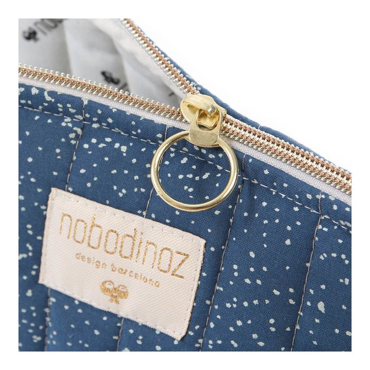 Holiday Bubble Organic Cotton Toiletry Bag | Midnight blue- Product image n°2