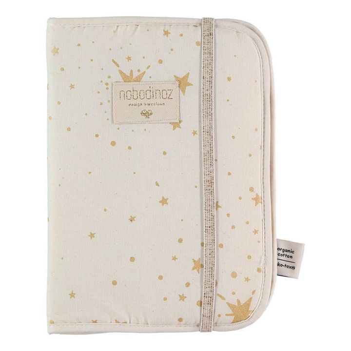 Funda cartilla sanitaria Poema Stella de algodón caballos | Natural- Imagen del producto n°0