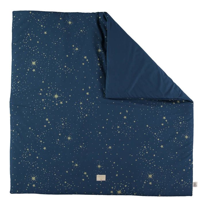 Tapis de jeu Colorado Stella en coton bio | Bleu nuit- Image produit n°2