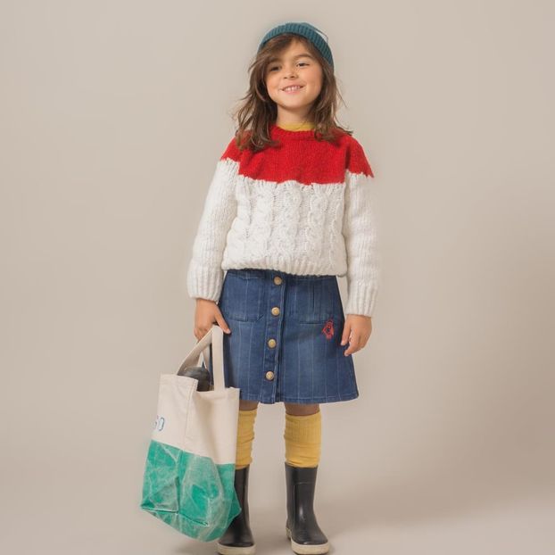 Pull Torsadé Laine Bicolore-product