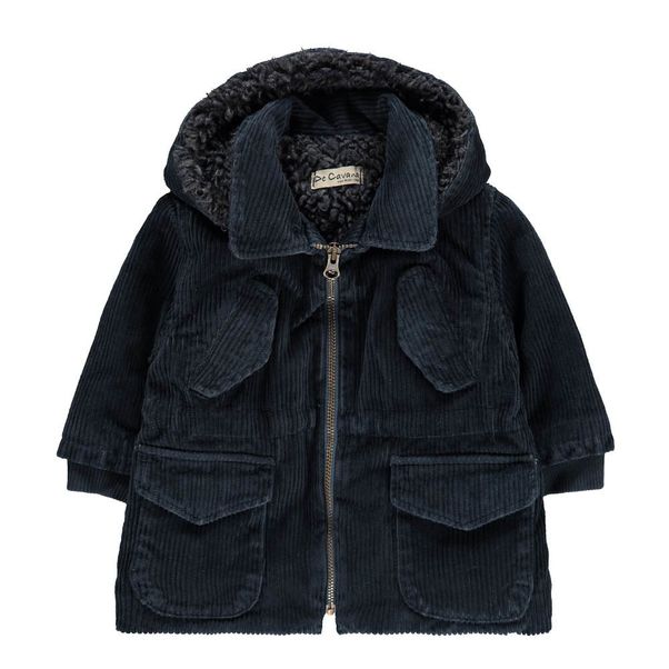 Ribbed Velvet Lined Parka-product