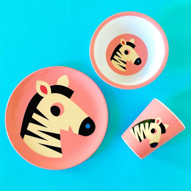 Zebra Melamine Plate-product