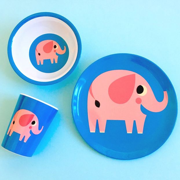 Elephant Melamine Plate-product