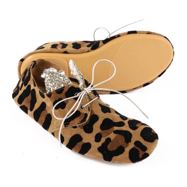 Merceditas Ante Leopardo Orejas Glitter -product