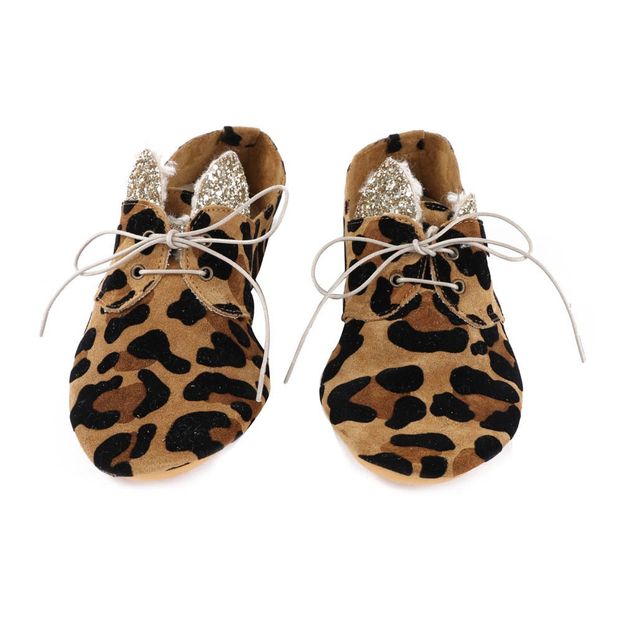 Merceditas Ante Leopardo Orejas Glitter -product
