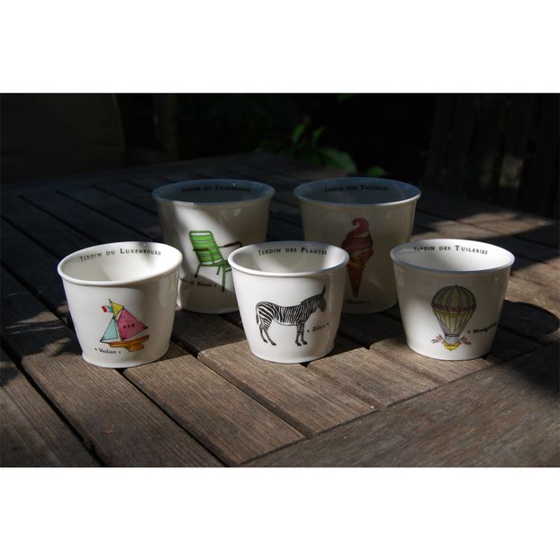 Gobelet Jardin du Luxembourg Fauteuil en porcelaine, hauteur 7,5 cm- Marin Montagut-product