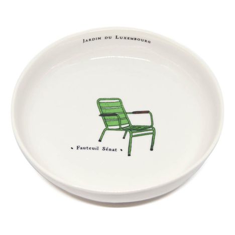Assiette Jardin du Luxembourg Fauteuil calotte en porcelaine, D16 cm - Marin Montagut-product