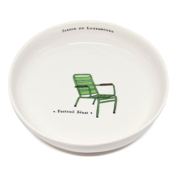 Assiette Jardin du Luxembourg Fauteuil calotte en porcelaine, D16 cm - Marin Montagut-product