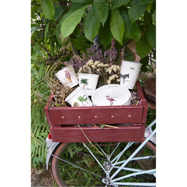 Assiette Jardin du Luxembourg Fauteuil calotte en porcelaine, D16 cm - Marin Montagut-product
