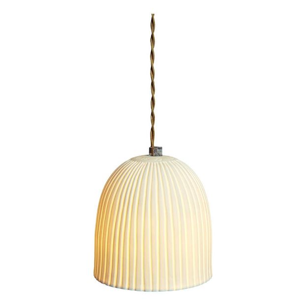 Porzellanlampe Corinthe mat D14 cm Kabel 3m -product