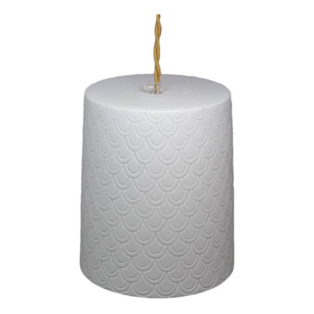 Suspension Reverso en porcelaine Neptune, D15 cm cordon 1,5 m-product