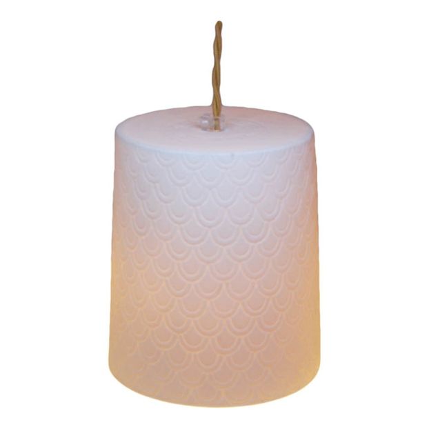 Suspension Reverso en porcelaine Neptune, D15 cm cordon 1,5 m-product