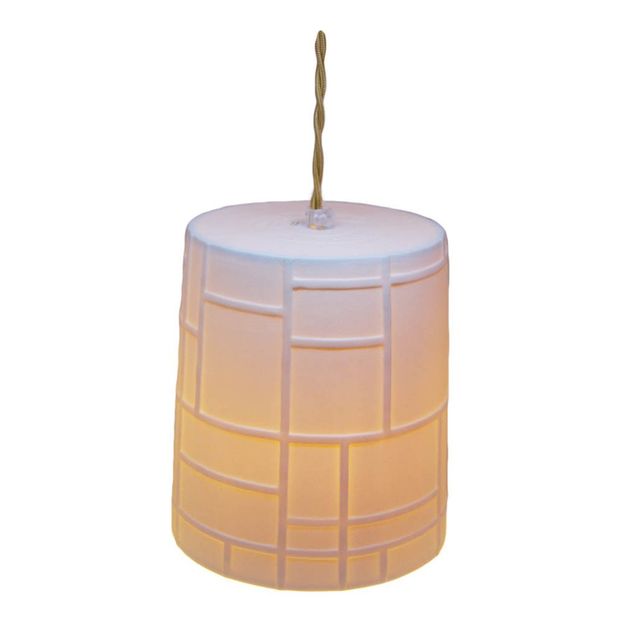 Suspensión Reverso de porcelana Monde, D15 cm cordón 1,5 m-product