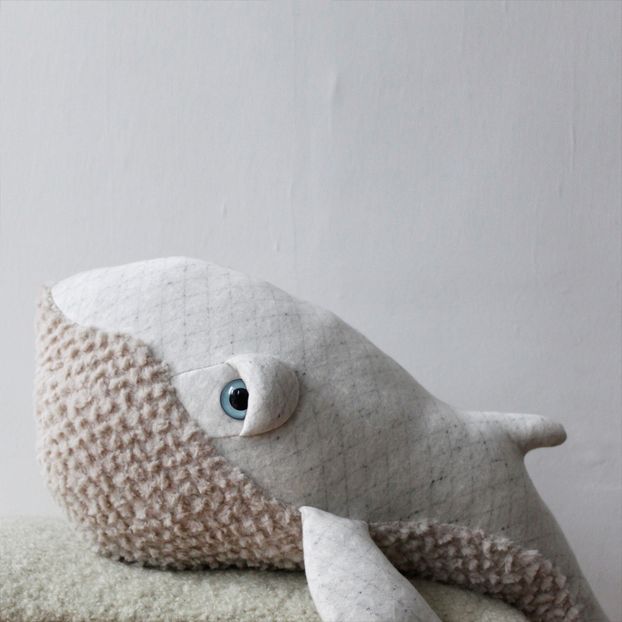 Albino Giant Whale Soft Toy 62cm-product