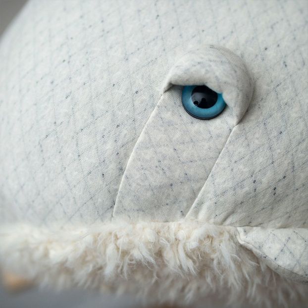 Doudou géant baleine Albino 82 cm-product