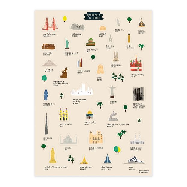 Builld Your Own 3D Globe With 45 Stickers-product