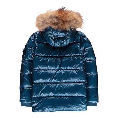 Shiny Authentic Fur Down Jacket-product
