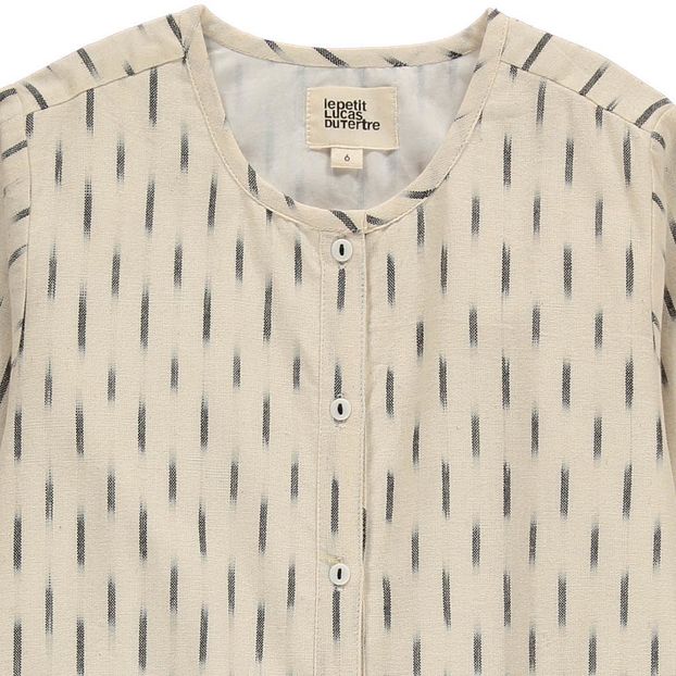 Robe Boutonnée Ikat Plumetis Fanny-product