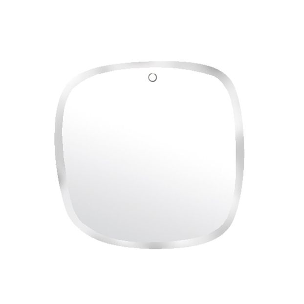 Miroir extra plat biseauté - forme aléatoire carrée 28x29 cm-product