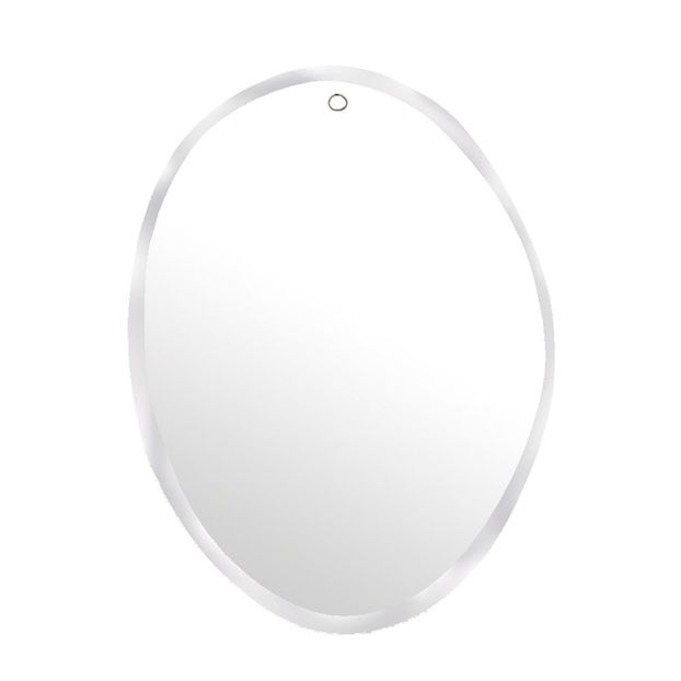 Miroir extra plat biseauté - forme aléatoire ovale 50x66 cm-product