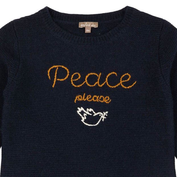 Pull Peace Brodé Main-product