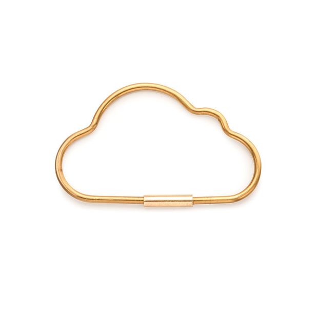 Cloud-shaped metal key ring-product