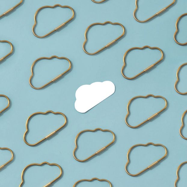 Cloud-shaped metal key ring-product