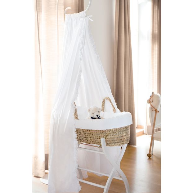 Cesta bebè intrecciata foglie di palma 85x50 cm-product