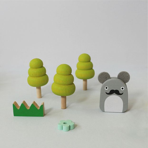 Noodoll x Kiko+ Wooden Magnet Game - Set of 21 Pieces-product