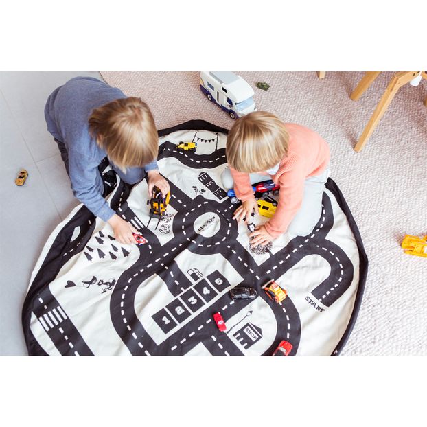 Bag/Play Mat - Race Track/Thunderbolt-product