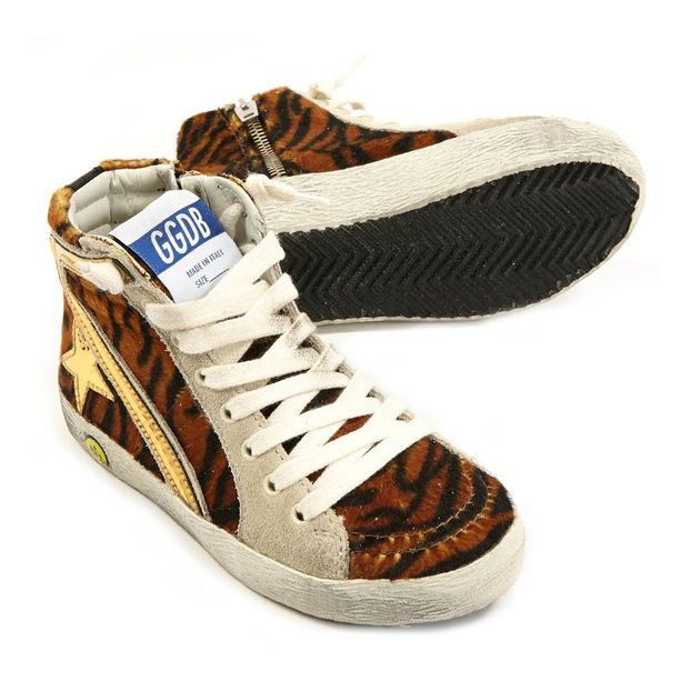 Slide Leopard Zip-Up Trainers-product