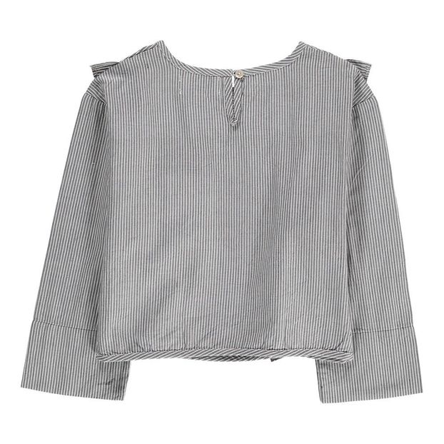 Gestreifte Bluse mit Rüschen Cassis -product