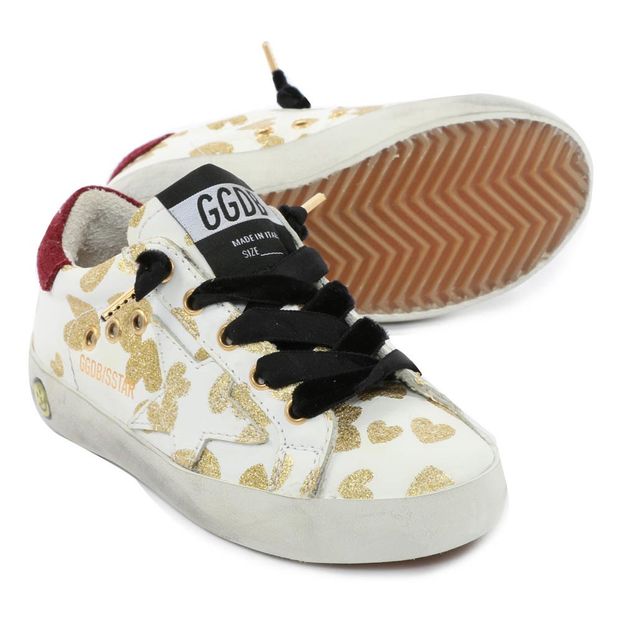 Zapatillas Cuero Corazones Paillettes Superstar-product