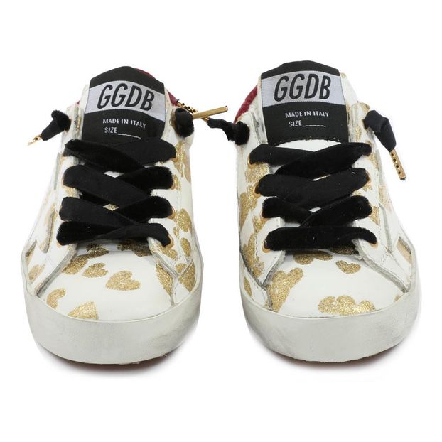 Zapatillas Cuero Corazones Paillettes Superstar-product