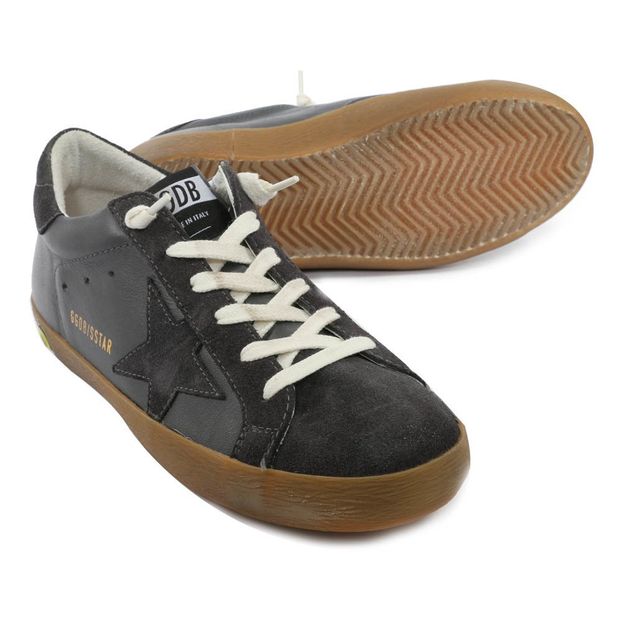 Superstar Star Leather Trainers-product