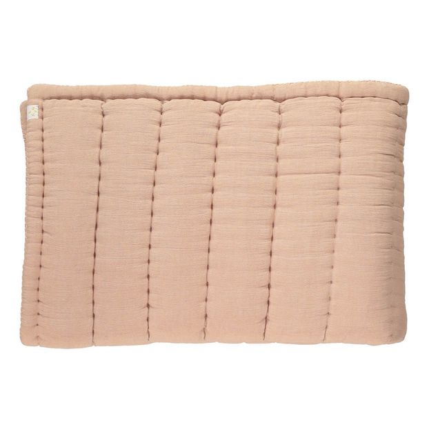 Couverture matelassé brodée main en coton-product
