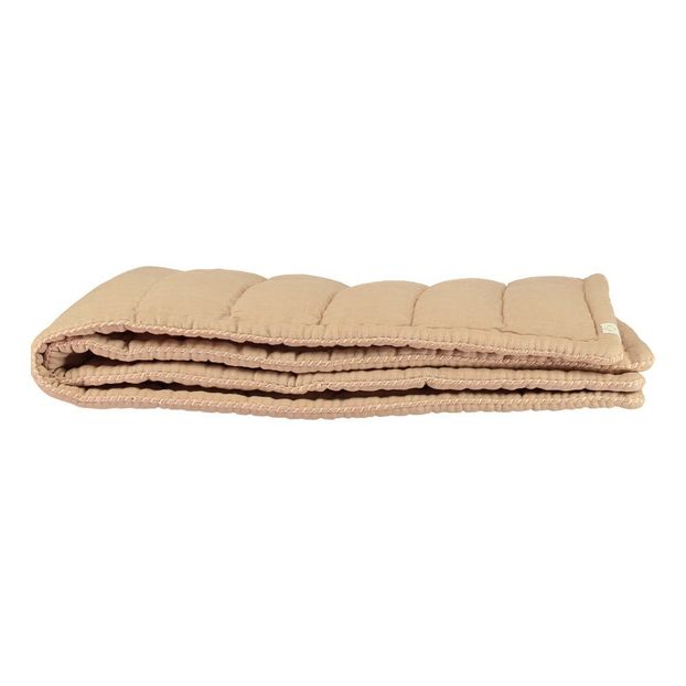 Couverture matelassé brodée main en coton-product