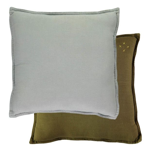 Coussin réversible Vert-Bleu pâle-product