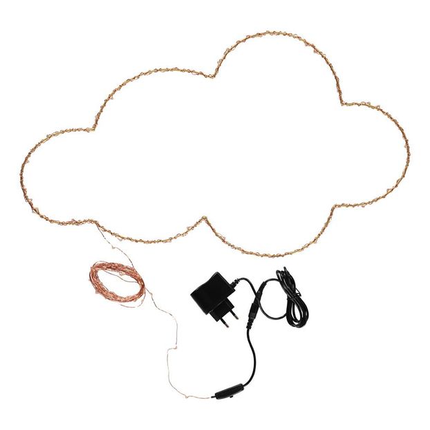 Nuage lumineux avec guirlande cuivre-product