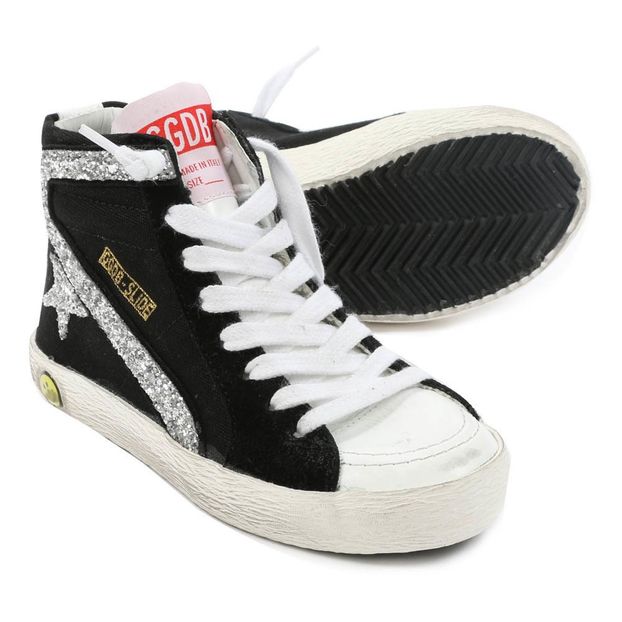 Slide Glitter Zip-Up Trainers-product