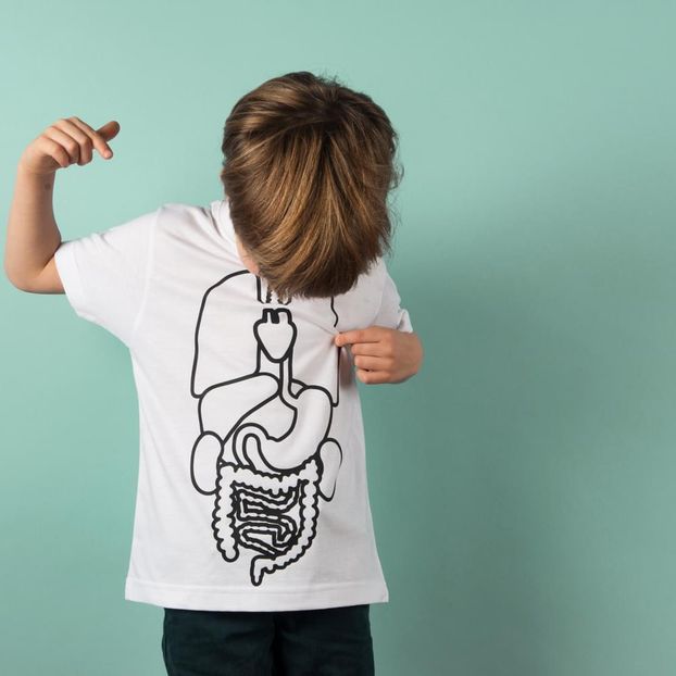 Camiseta, rotuladores, libreta Aprender los mecanismos del cuerpo-product