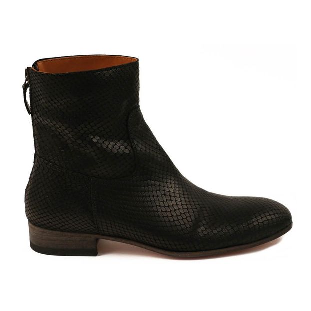 Botas Planas Cremalleras Pitón-product