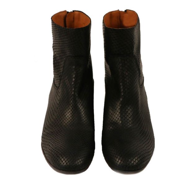 Botas Planas Cremalleras Pitón-product