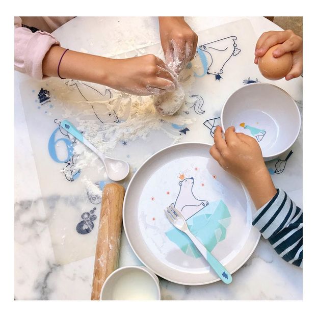 Set de table à colorier avec 5 feutres et bracelet Compter avec Superpetit-product
