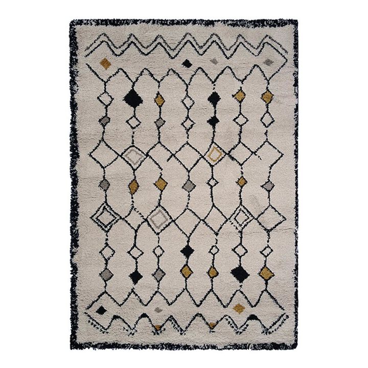 Alfombra tejida Etnya | Amarillo- Imagen del producto n°0