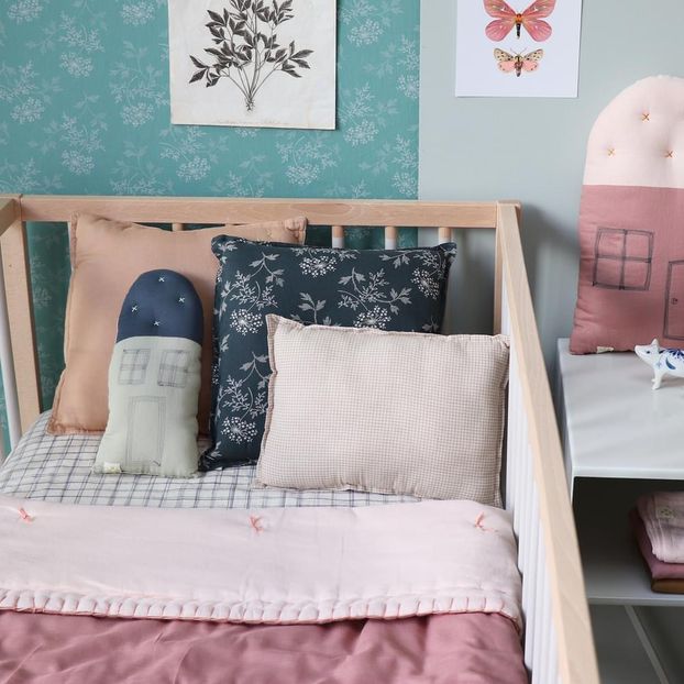 Coussin Hanako Floral en coton-product