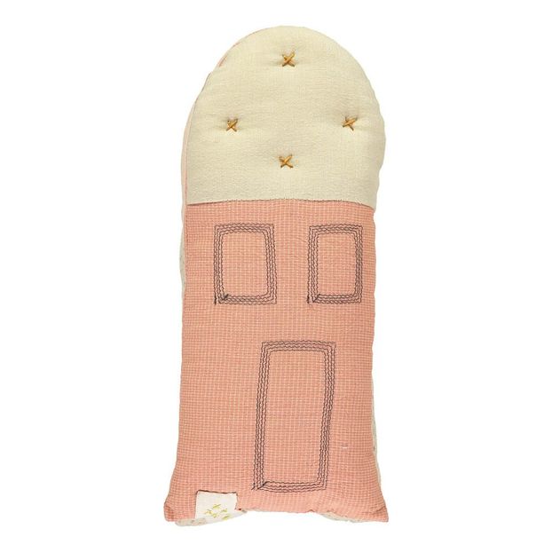 Small Checked House Cushion 11x26cm-product
