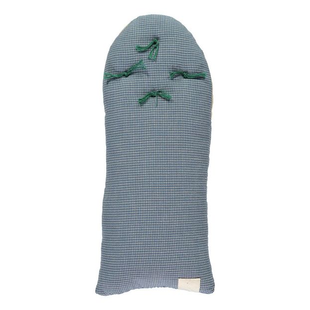 Coussin maison à petits carreaux en coton 11x26 cm-product